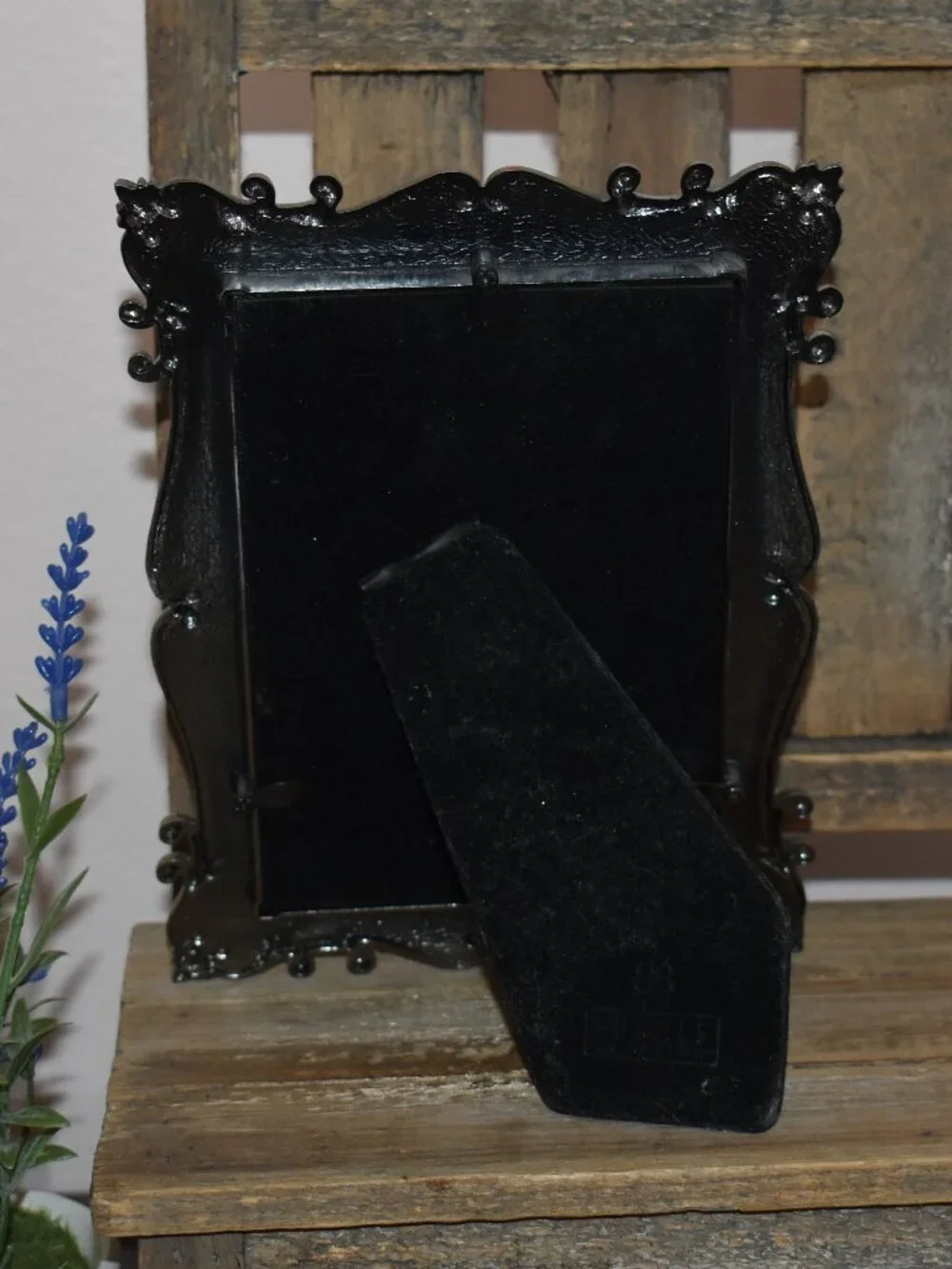 Vintage Barnes Of Boston Victorian Gothic Silver Pewter Ornate Picture Frame